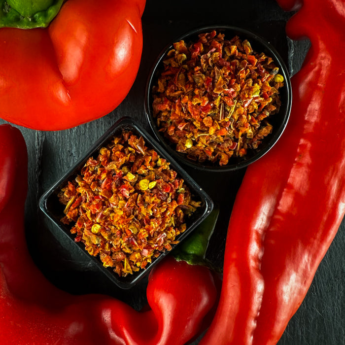 Aromātiska un smaržīga sarkanā kaltēta paprika