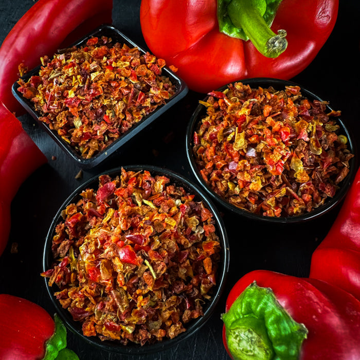 Aromātiska un smaržīga sarkanā kaltēta paprika