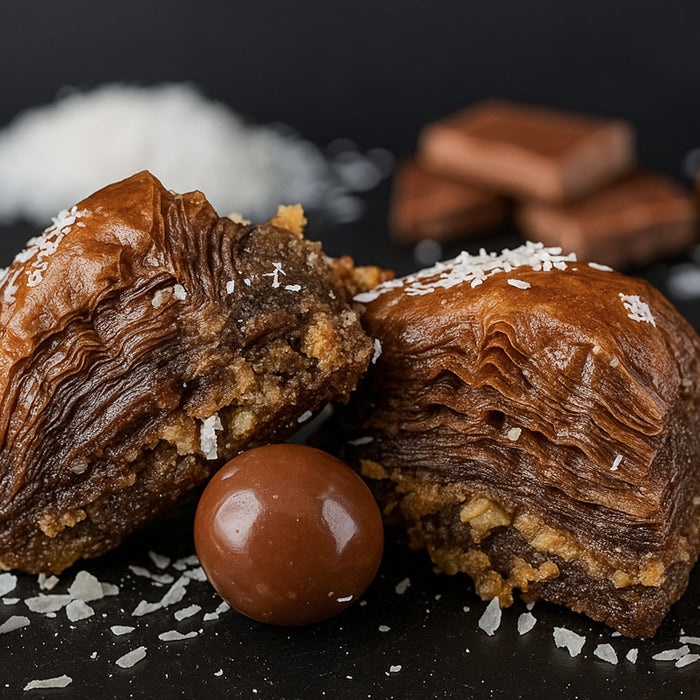 Baklava - šokolādes valriekstu kvadrātiņi