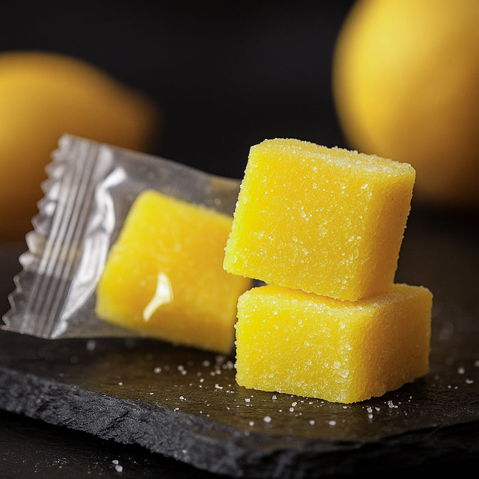 Citronu košļājamās konfektes