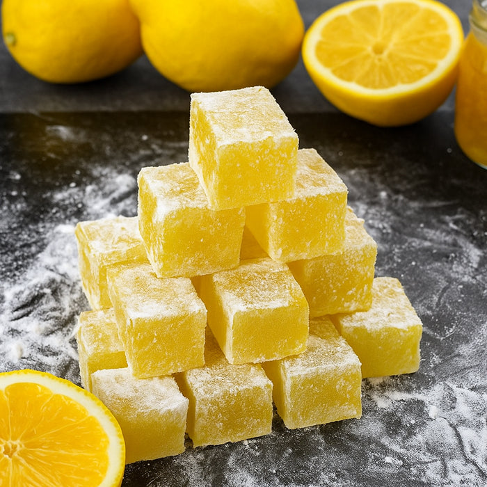 Citronu lukums kubiņos