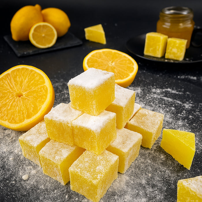 Citronu lukums kubiņos