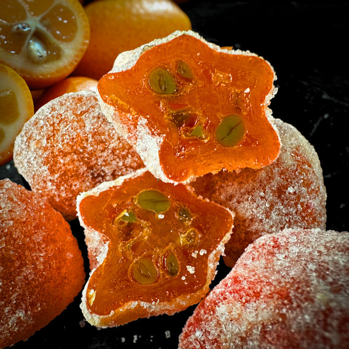 Žāvēts kumkvats ar cukuru