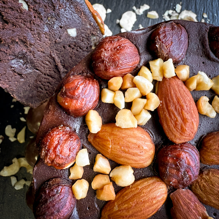 Mini-tortīte no Samarkandas halvas - maiga šokolāde