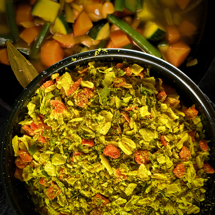 Dārzenu garšviela aromātiskiem dārzenu ēdieniem un piedevām 