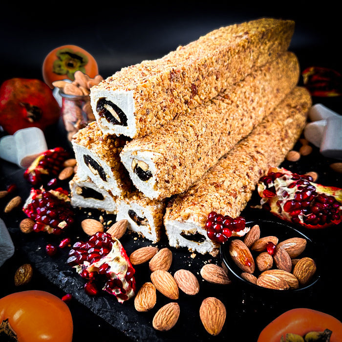 Фантастики лукумс гранатыболу и гурмас мармелади ар манделем