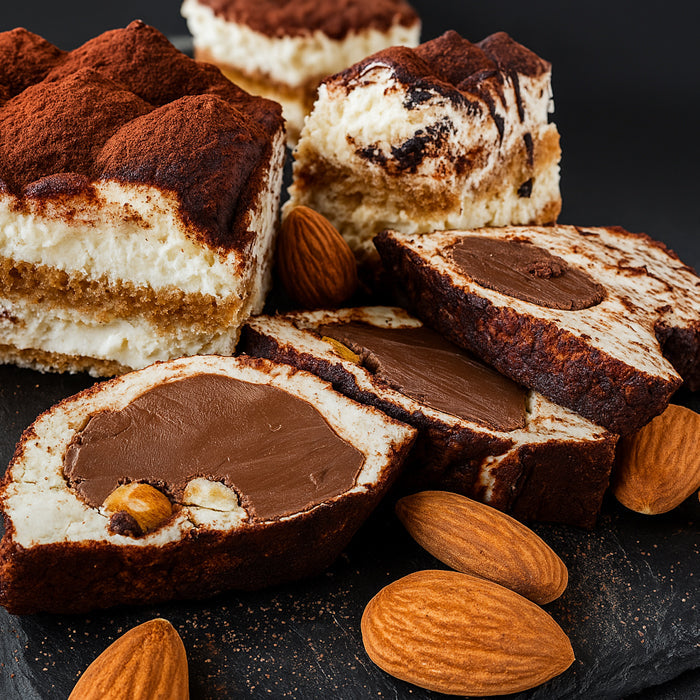 Tiramisu lukums ar kakao un lazdu riekstiem