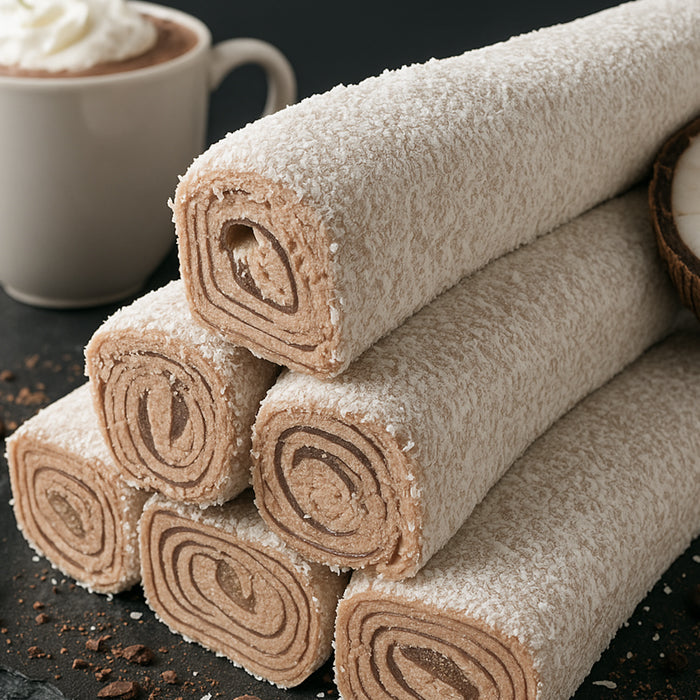 Lukums ar Nesquik garšu un kokosriekstu skaidiņām 