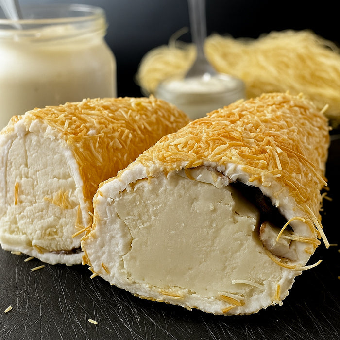 Lukums ar riekstu kremu un kraukšķīgo kadaifu 