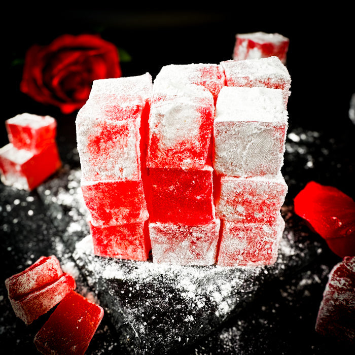 Rožu lukums kubiņos