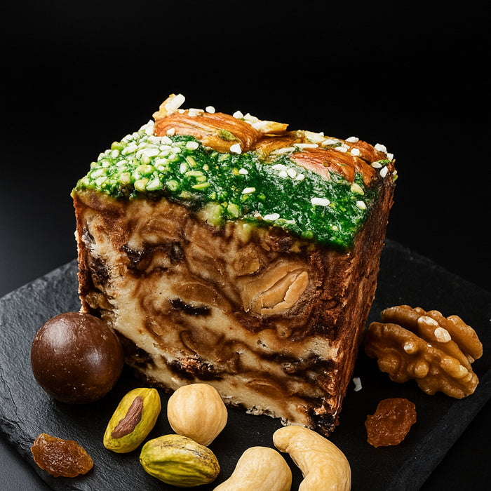 Saldā krējuma-šokolādes halva-šerbets